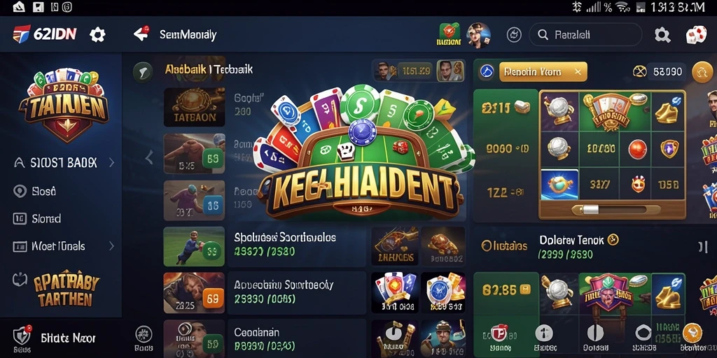 Tampilan gameplay Sportsbook 62IDN yang menarik dan interaktif.