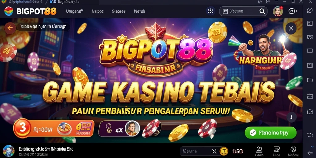 Tampilan gameplay Kasino yang menarik dan mendebarkan di BIGPOT88.