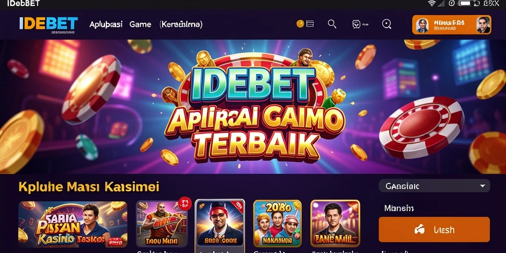 Tampilan gameplay IDEBET yang mendebarkan dan interaktif.
