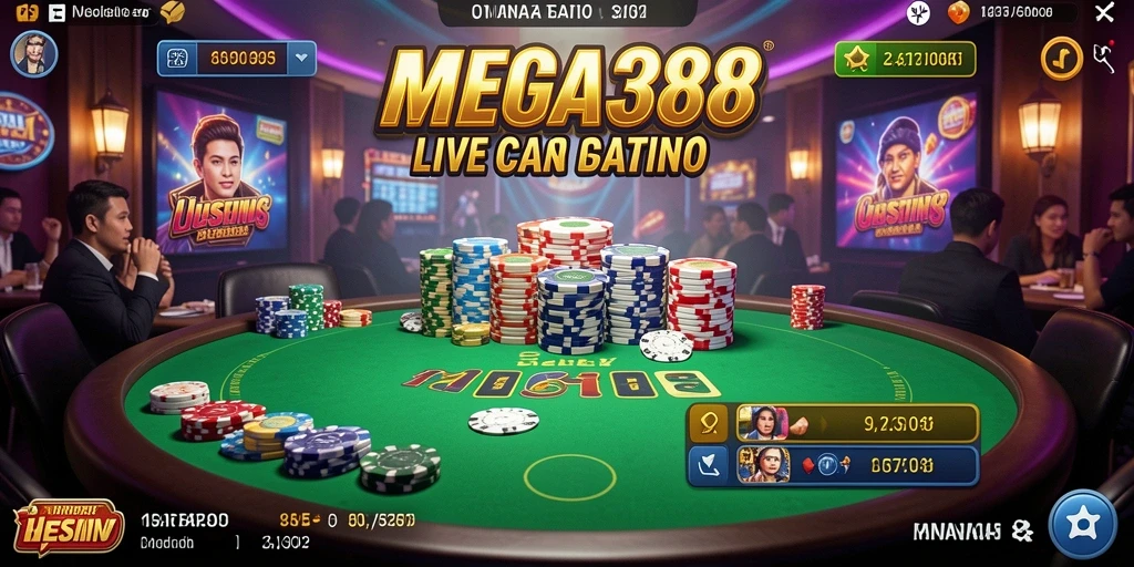 Screenshot gameplay MEGA388 yang menarik saat sesi Live Casino.