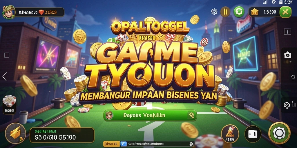 Tampilan gameplay <strong>OPALTOGEL</strong> yang menampilkan pengelolaan bisnis yang menarik.