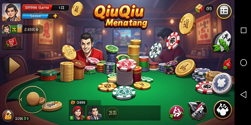 Tampilan menarik saat bermain QiuQiu di SR996.